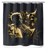 Notation Nebula Shower Curtain